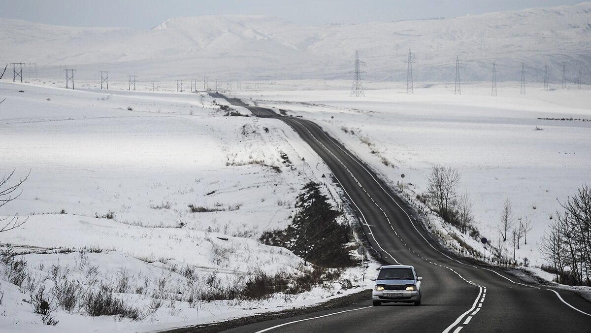   Евгений Курсков / ТАСС- Федеральная трасса М-54 «Енисей», Тыва, Россия