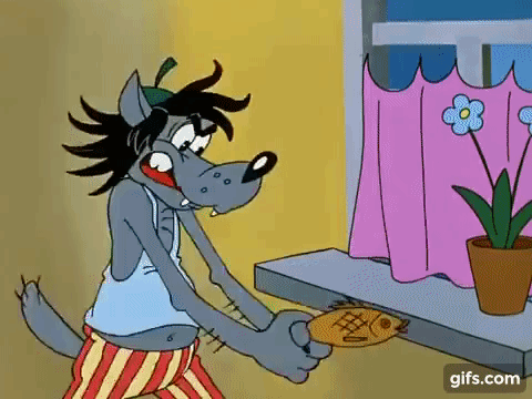 Самый распространённый русский народный волк)