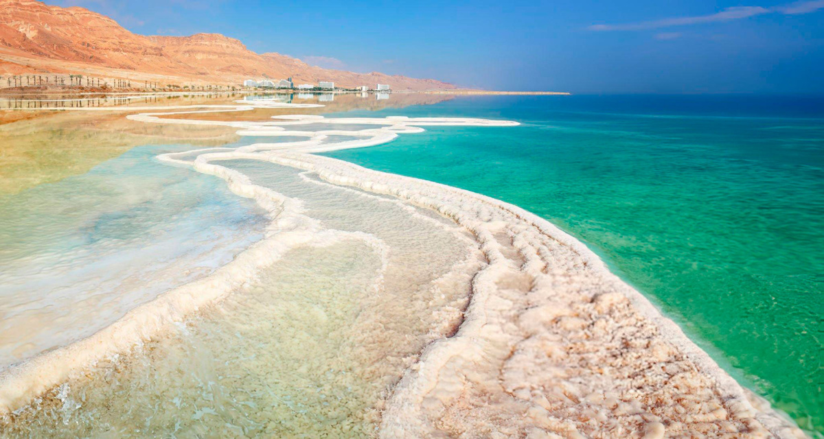 Солончаковые пляжи Мёртвого моря