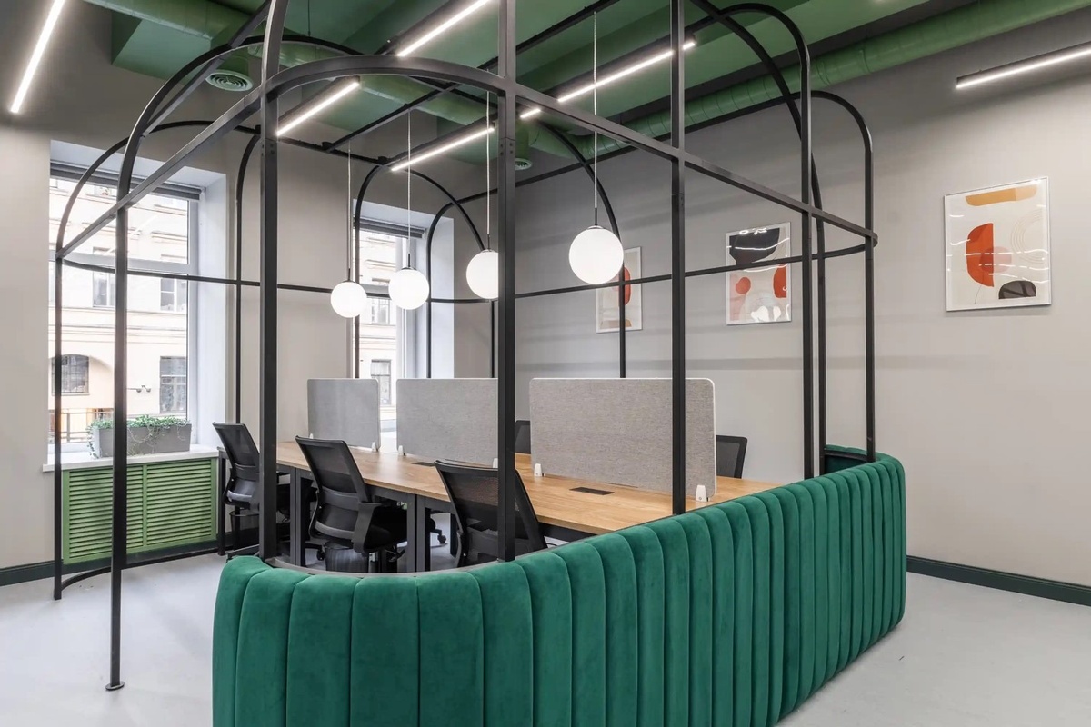 На фото: Open Space коворкинга VEREYSKAYA-PAGE