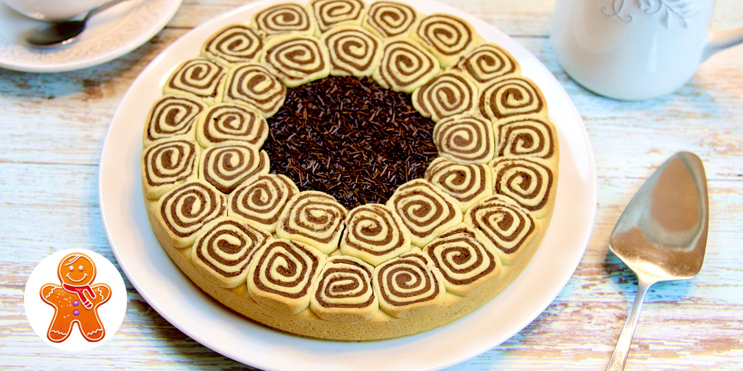 Красивый пирог - торт к чаю