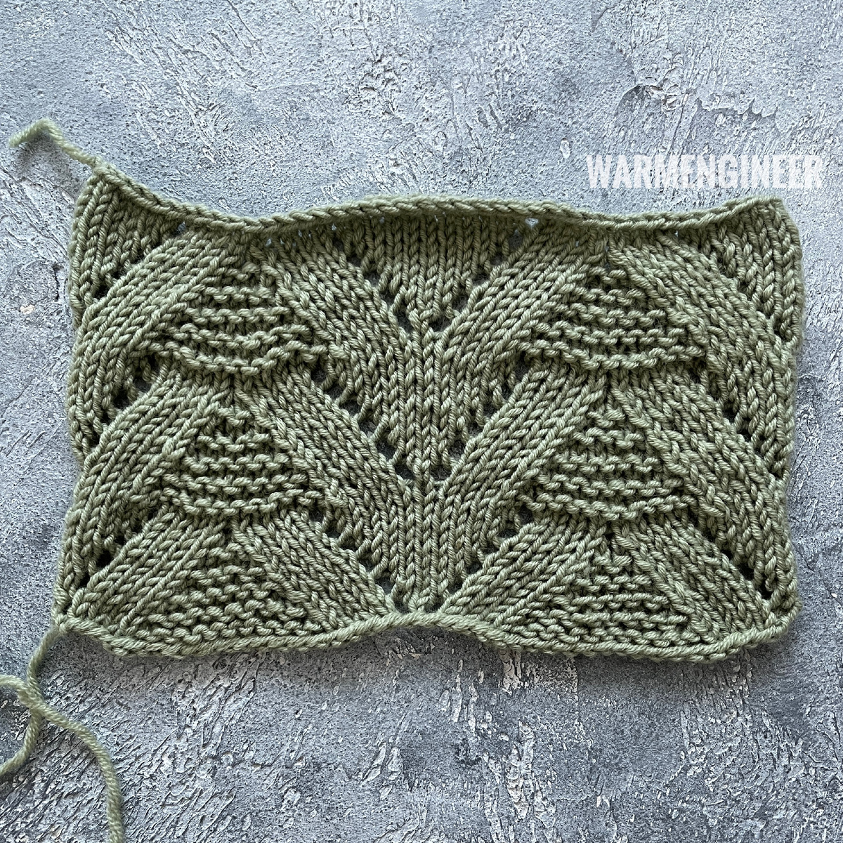 Образец с ажурным узором