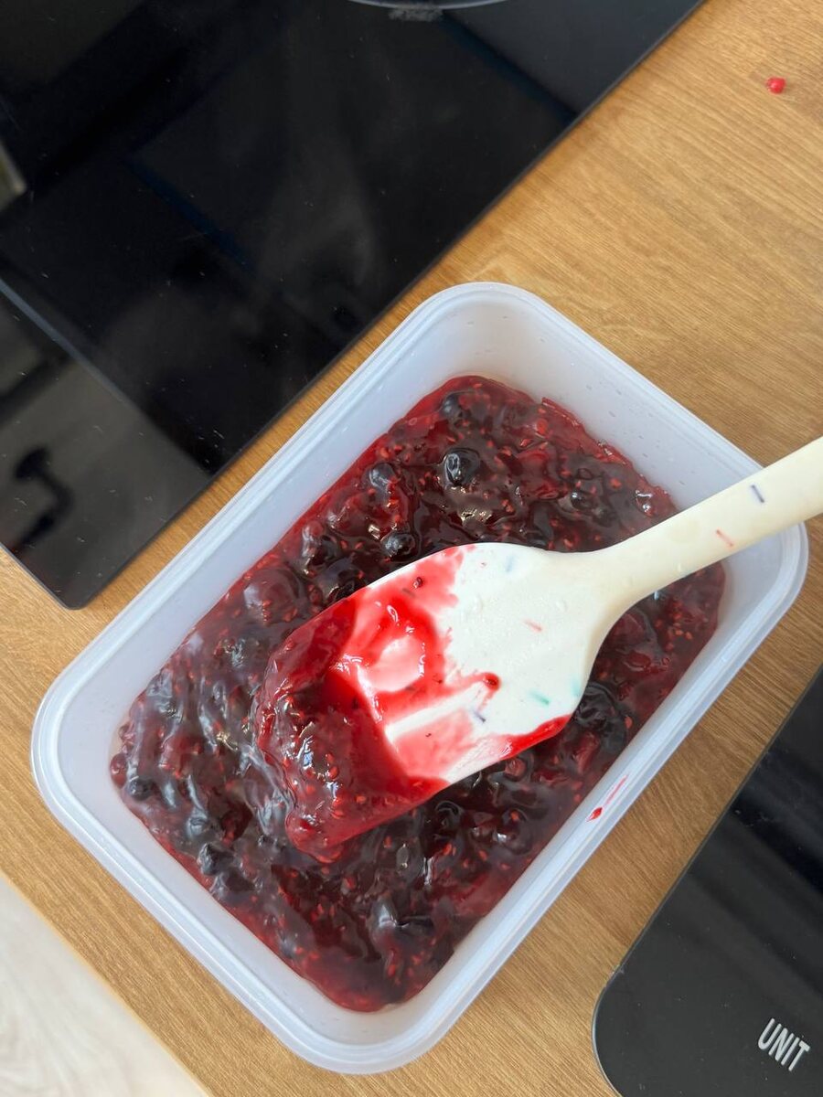 Готовая начинка перед охлаждением.