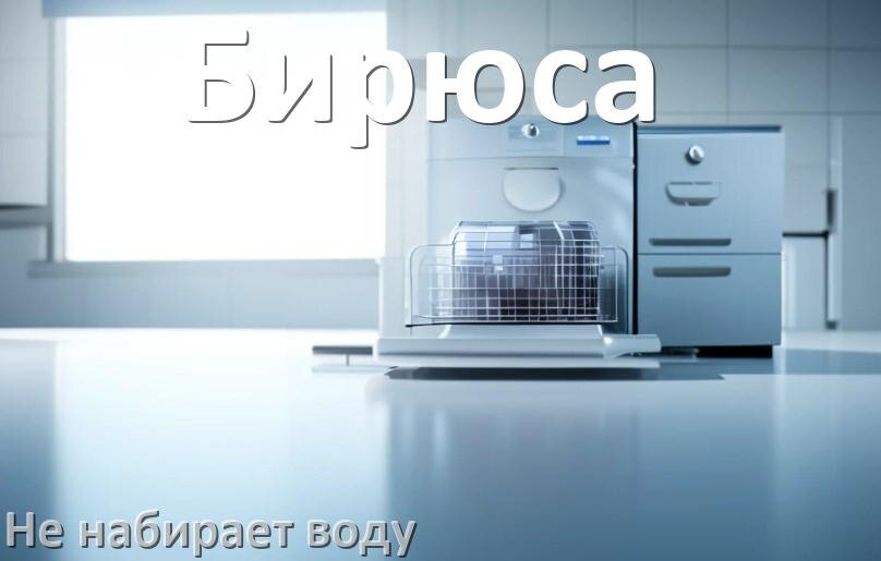 
Почему посудомоечная машина Бирюса не набирает воду но гудит