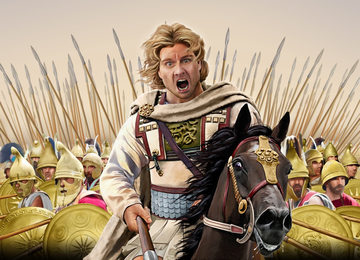 Александр Македорнский всегда был впереди своих войск.