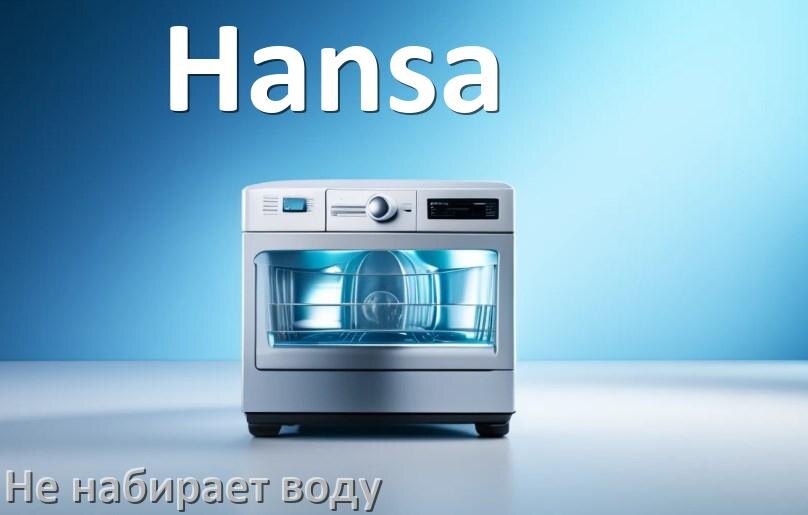 
Почему посудомоечная машина Hansa не набирает воду но гудит