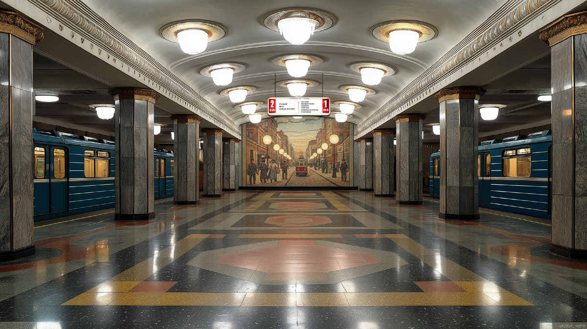 «Разгуляй». Вид на мозаику.