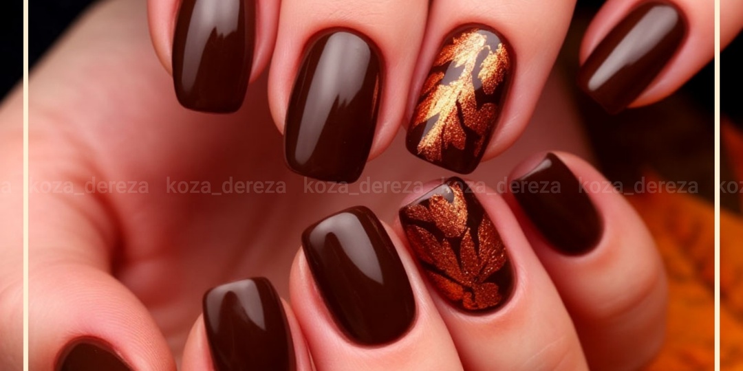 Пятнадцать идей для дизайна осеннего маникюра