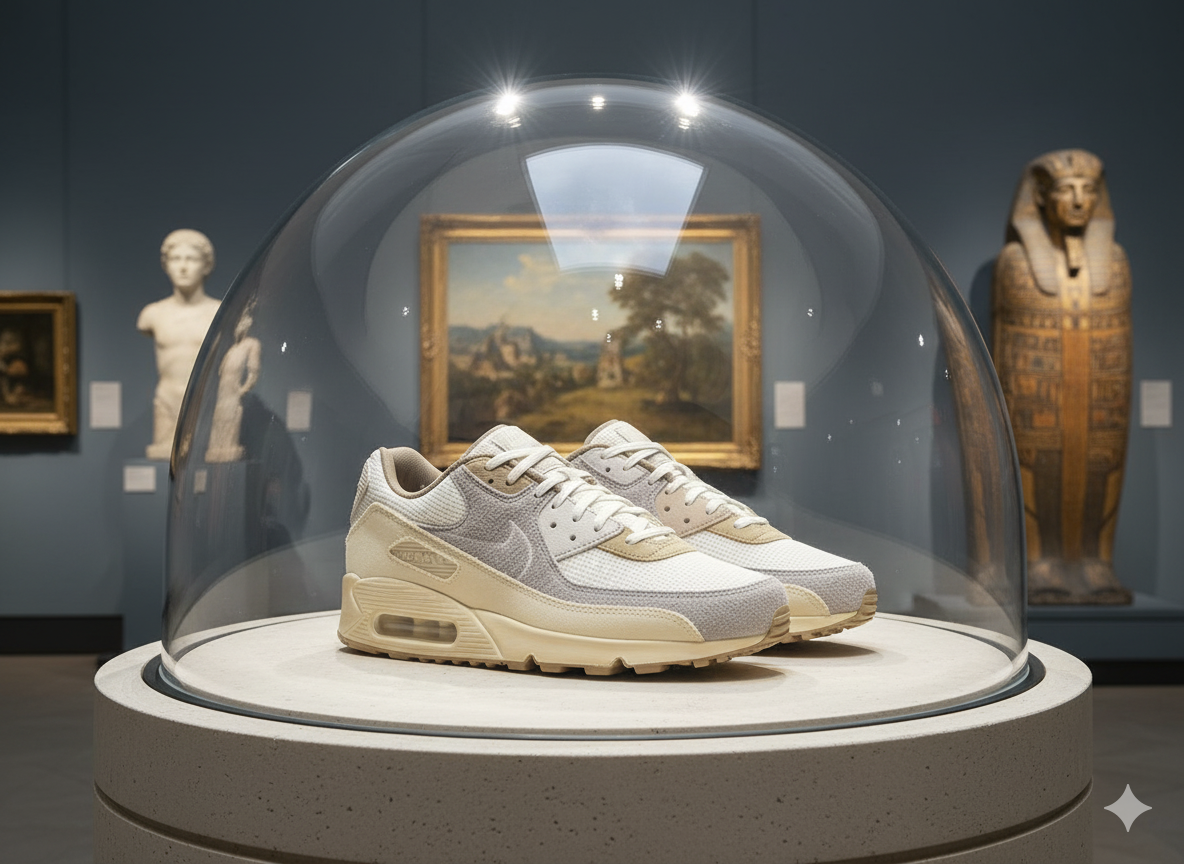 Модель: Mens Nike Air Max 90 "Muslin"
Дата релиза - 01.10.2025, SKU - IM6773-104
