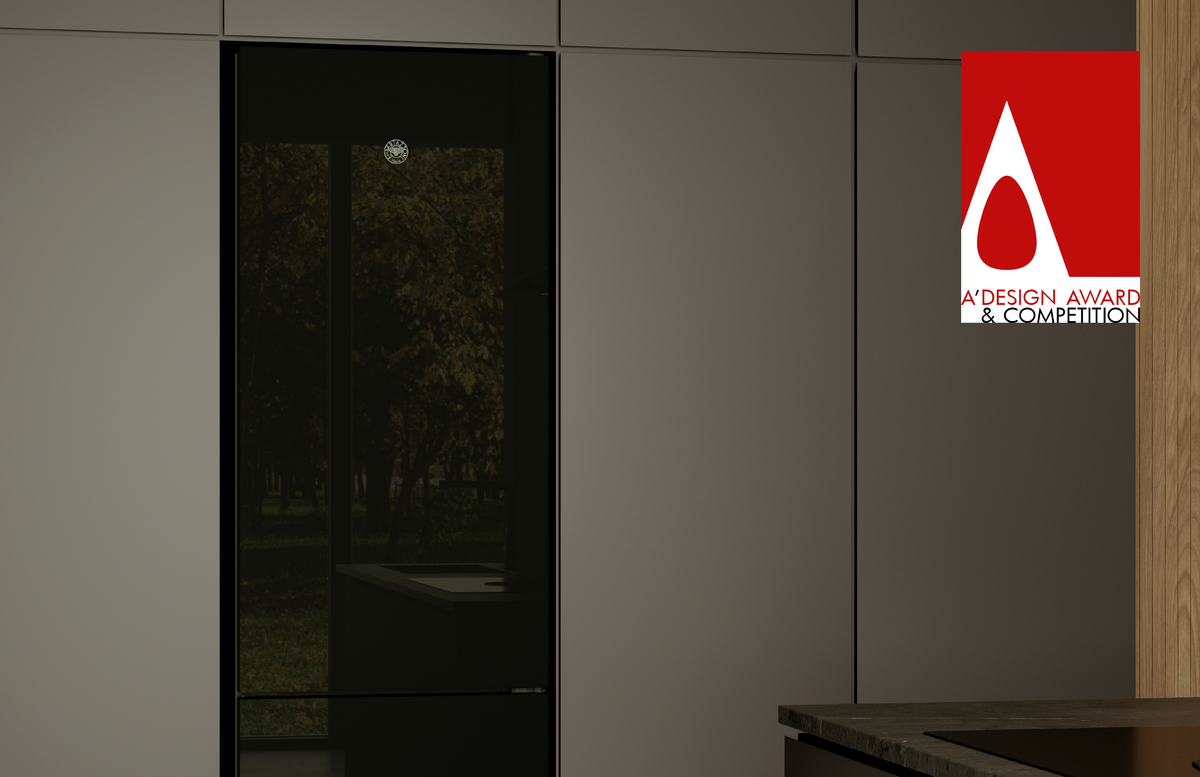 Победивший дизайн холодильника Bertazzoni Black Glass