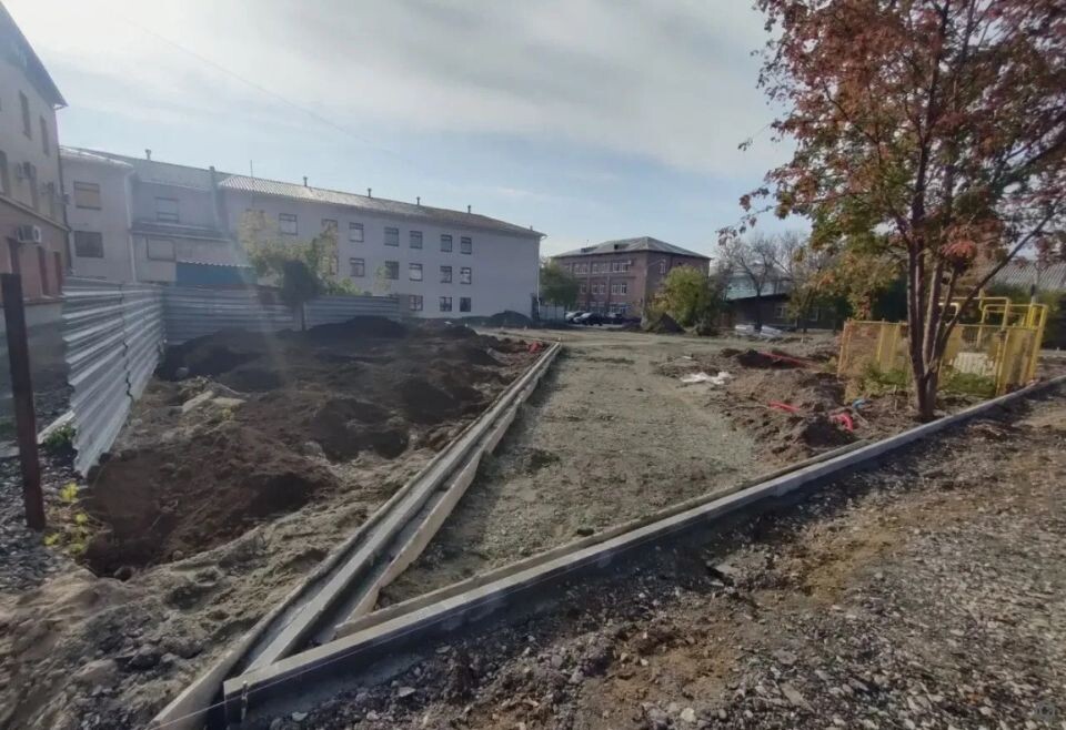    Благоустройство сквера на пересечении Пушкина и Максима Горького. Источник: пресс-служба мэрии Барнаула