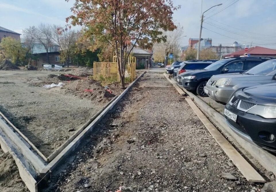    Благоустройство сквера на пересечении Пушкина и Максима Горького. Источник: пресс-служба мэрии Барнаула