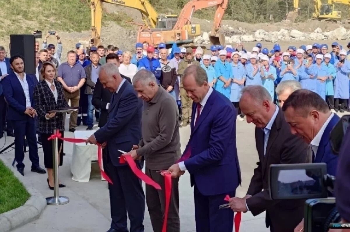    На Сахалине открыли новый комплекс рыбопереработки