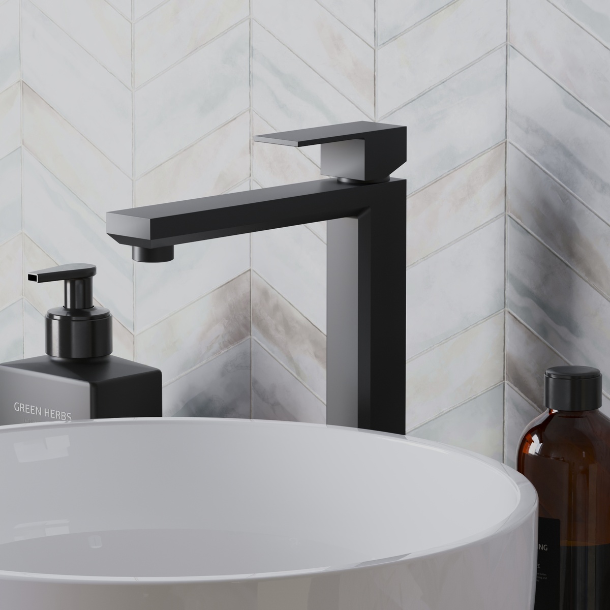 Смеситель для раковины PAINI Grazia без донного клапана, черный, черный брашированный PVD (PZ), арт. 21PZ205S