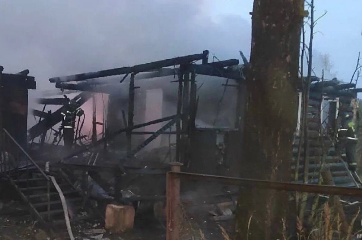    Мать и трое детей погибли при пожаре в Любани