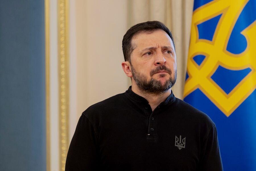    Глава киевского режима Владимир Зеленский / Источник: © TETIANA DZHAFAROVA/AP/TASS