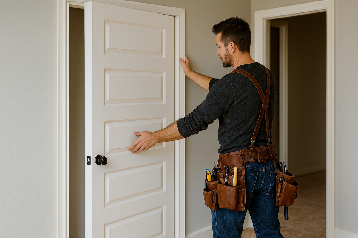 Ошибка возникает не в процессе расчета размеров в салоне, не в процессе производства на фабрике и не в момент монтажа межкомнатных дверей. Эта ошибка кажется на первый взгялд не существенной, но ведет к серьезным последствиям. 