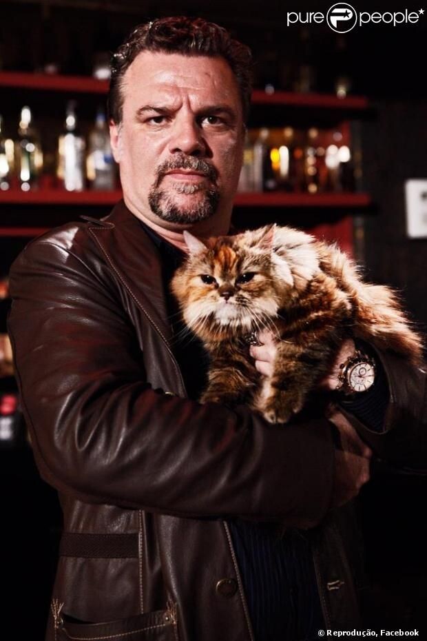 Мафиози Русский и его любимый кот Юрий. Фото с интернета. 