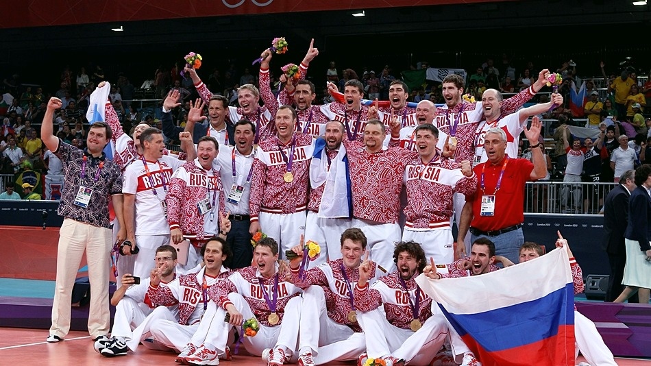 Командное фото сборной России.