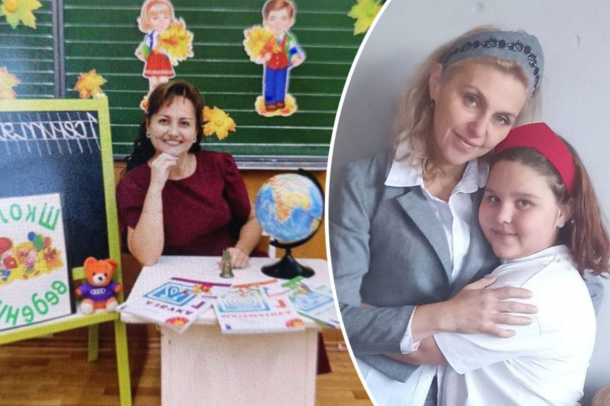 Маму ученицы Екатерину Кириченко (справа) возмутил запрет учительницы