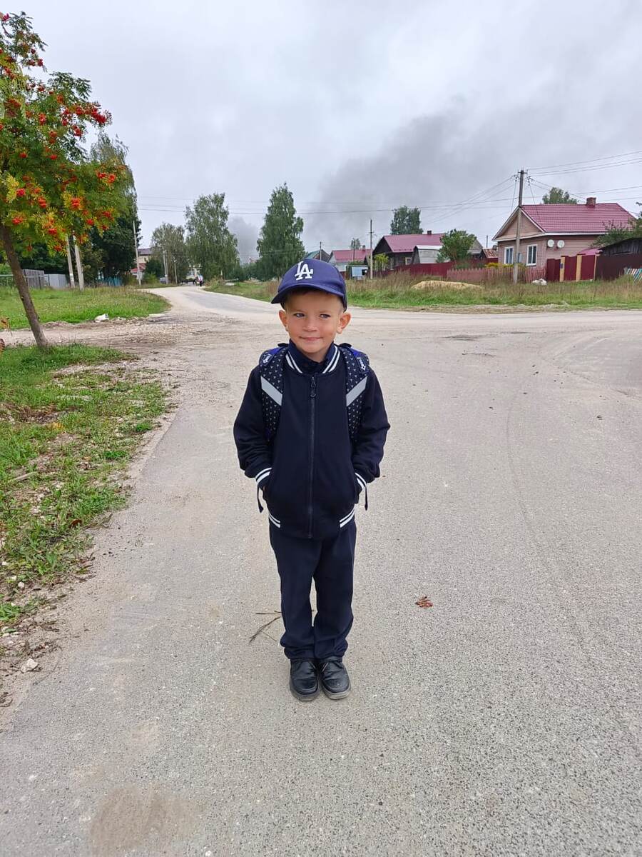 Стёпа уже первоклассник. 