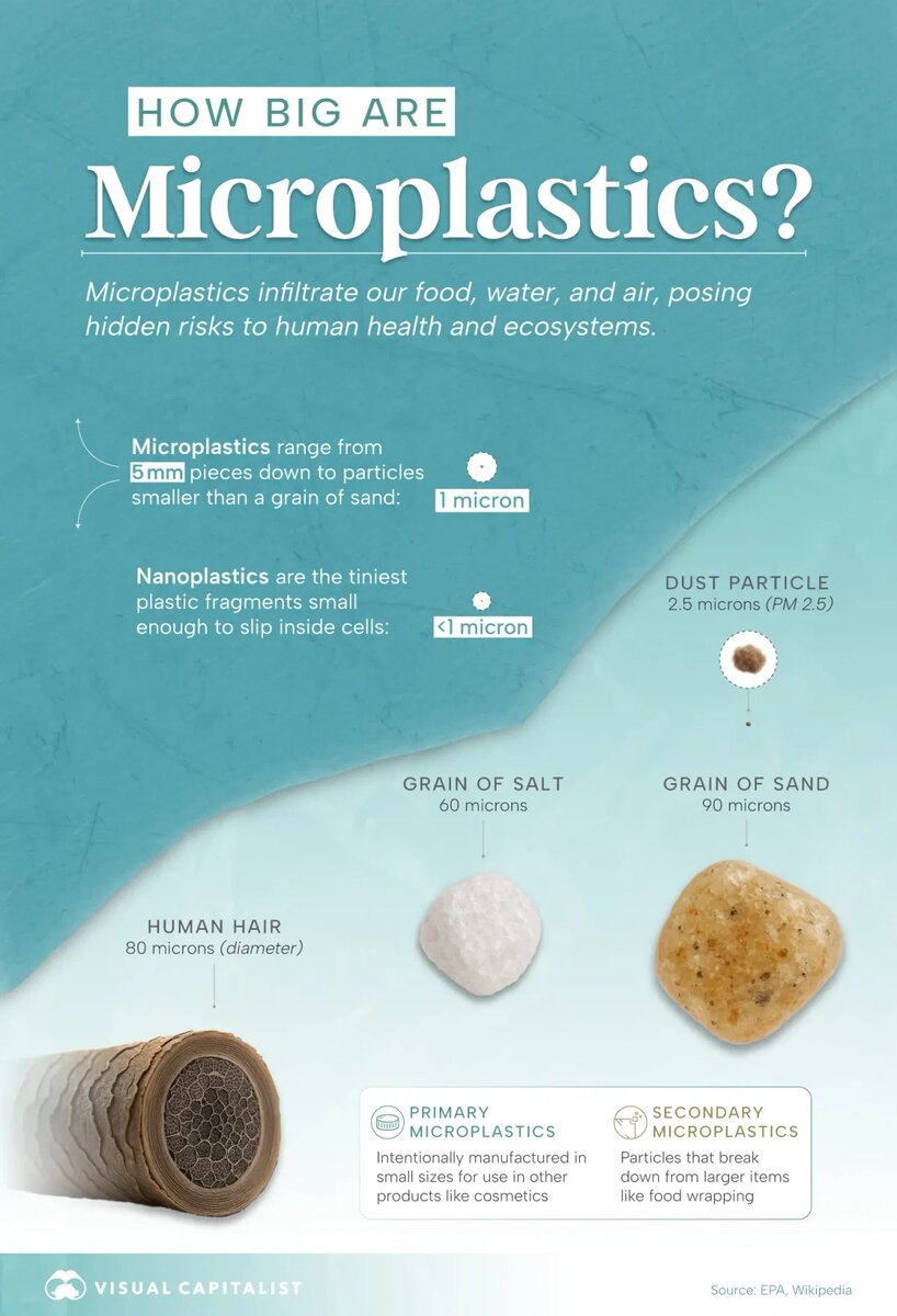 Микропластик — мелкие частицы пластмасс. В научной литературе отсутствует единый стандарт классификации микропластика по размеру, но часто его определяют как частицы размером менее 5 мм. Микропластик образуется в результате механического износа пластиковых изделий при их использовании, а также производится изначально в виде первичных микрогранул.