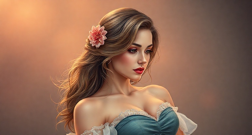 Красивая римская рабыня