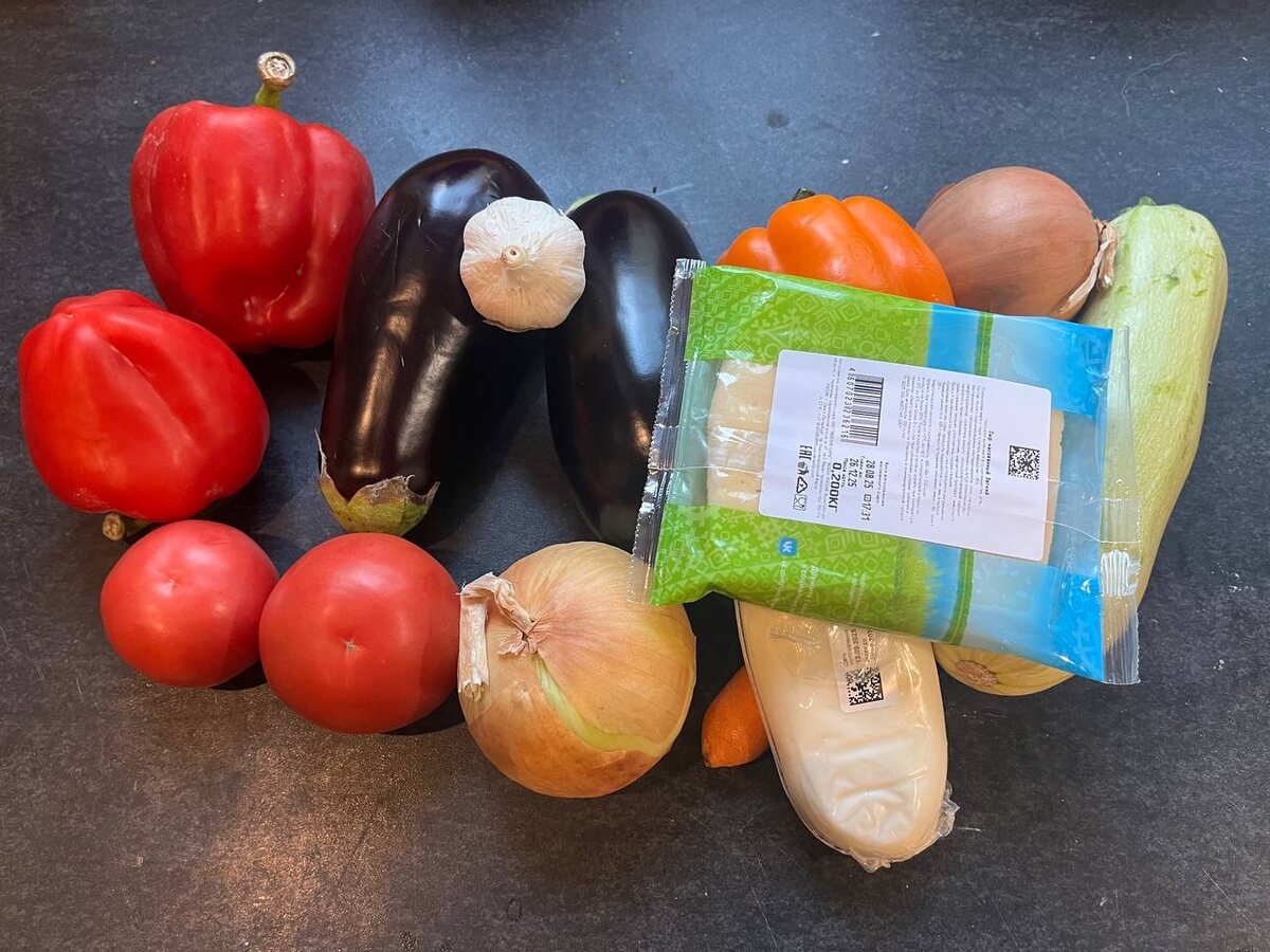 Продукты для приготовления соте из овощей