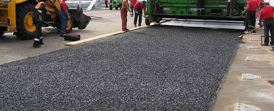 ЩМА асфальт на парковке