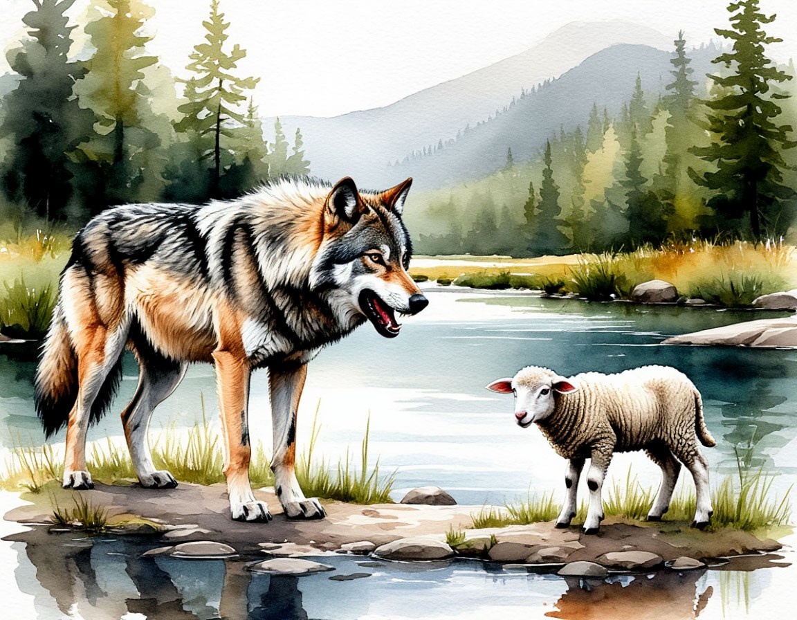 Волк и ягненок 