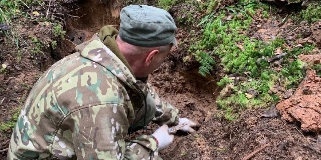В Тверской области подняли останки советского солдата