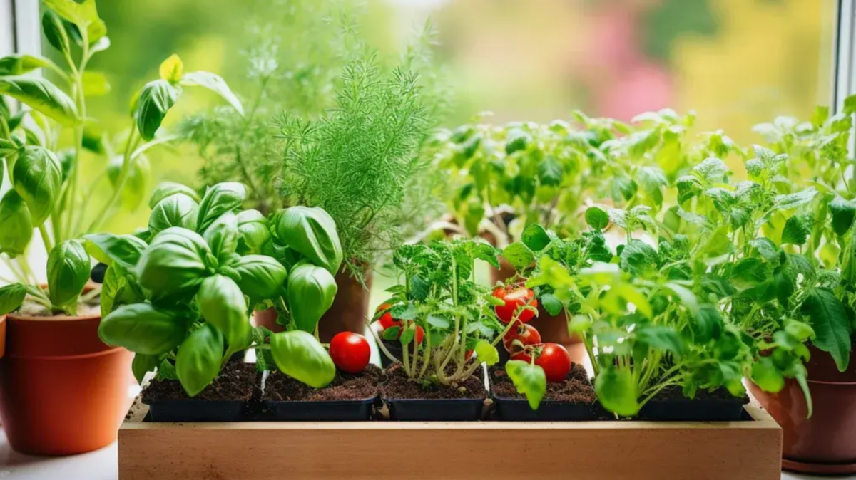 огород на подоконнике