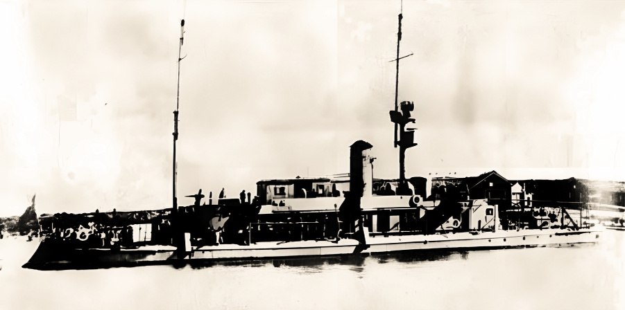 Речная канонерская лодка "Лисуй".
