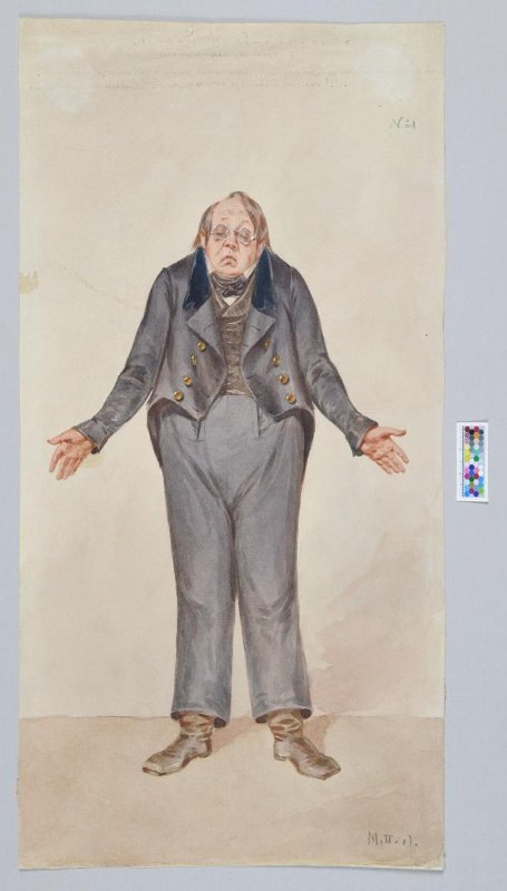 Пётр Боклевский. «Лука Лукич Хлопов, смотритель училищ», 1880-е годы, Государственный исторический музей, Москва © Public domain