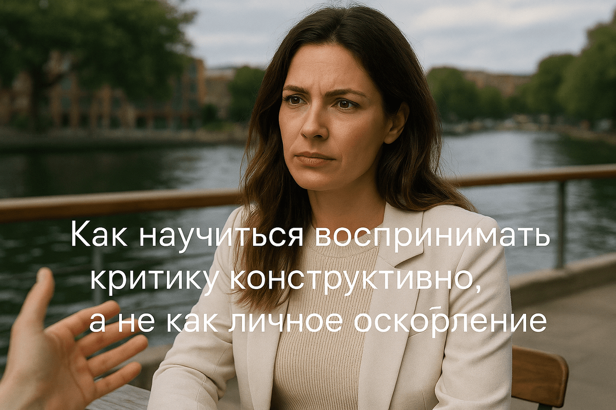 Как научиться воспринимать критику конструктивно не принимая на свой счет