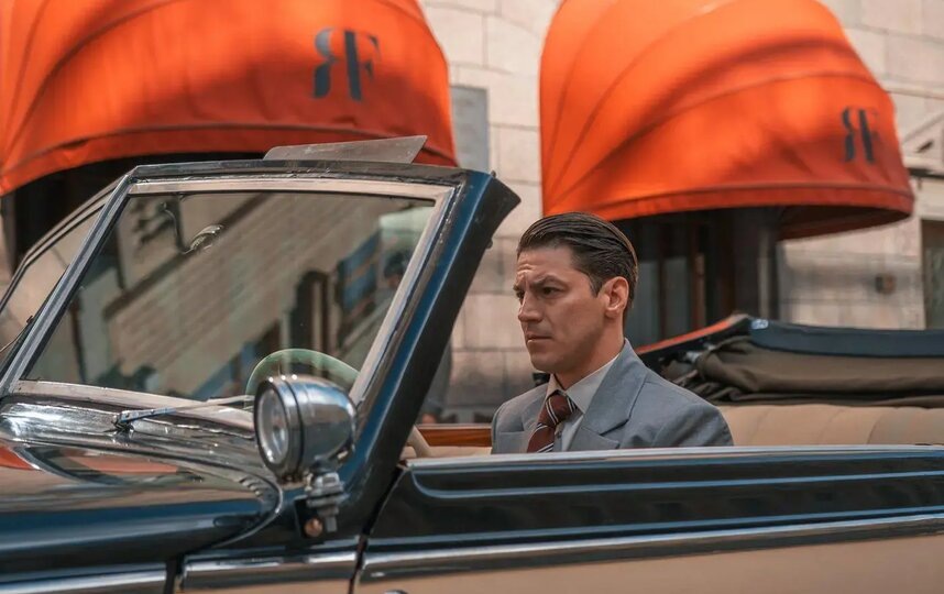    Гела Месхи в роли разведчика Франца Хартмана в сериале "Берлинская жара".WINK