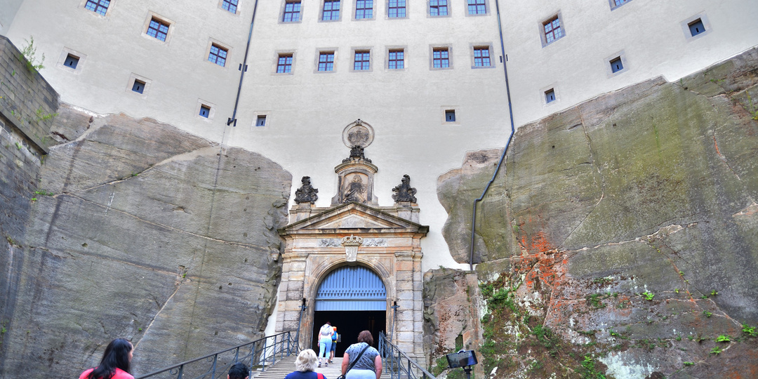 Неприступный замок Кёнигштайн. Саксония.