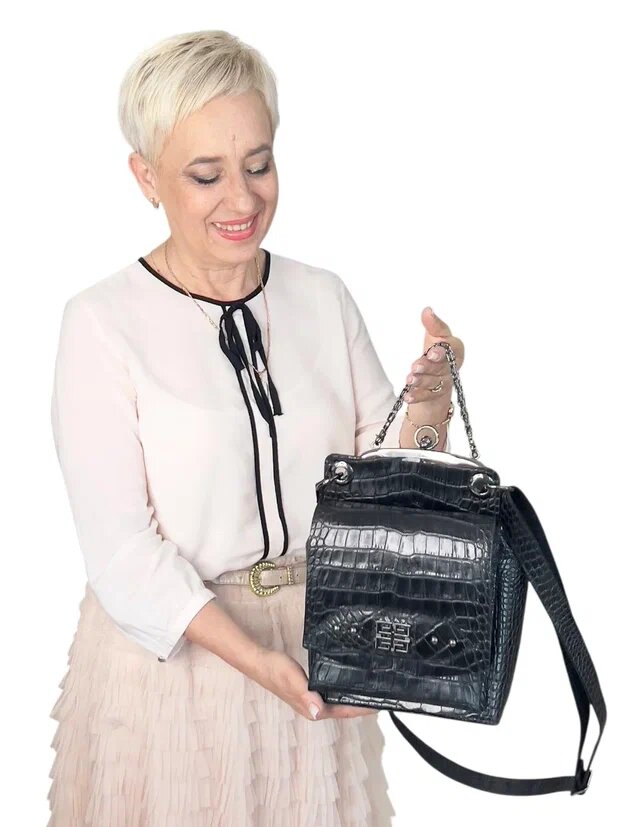 Кожаная сумка "Жанелль-85". Ателье Ирины Берзиной.