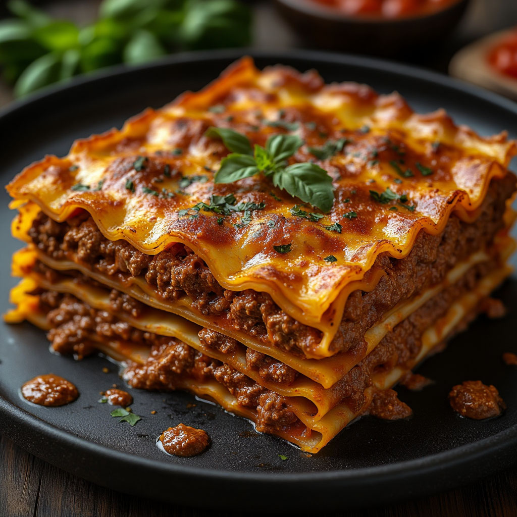 Лазанья с соусом болоньезе. Пошаговый рецепт с фото.