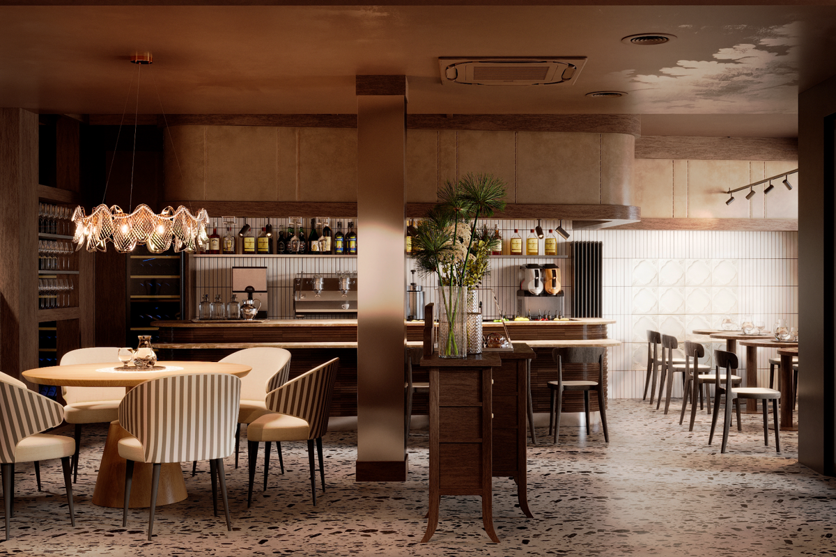 Интерьер ресторана Avero Mio