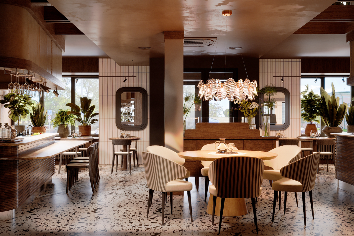 Интерьер ресторана Avero Mio