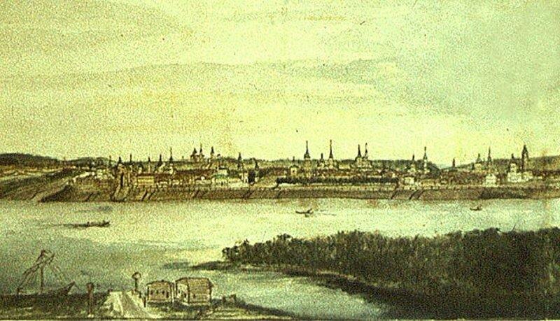 Вид Иркутска XVIII в.