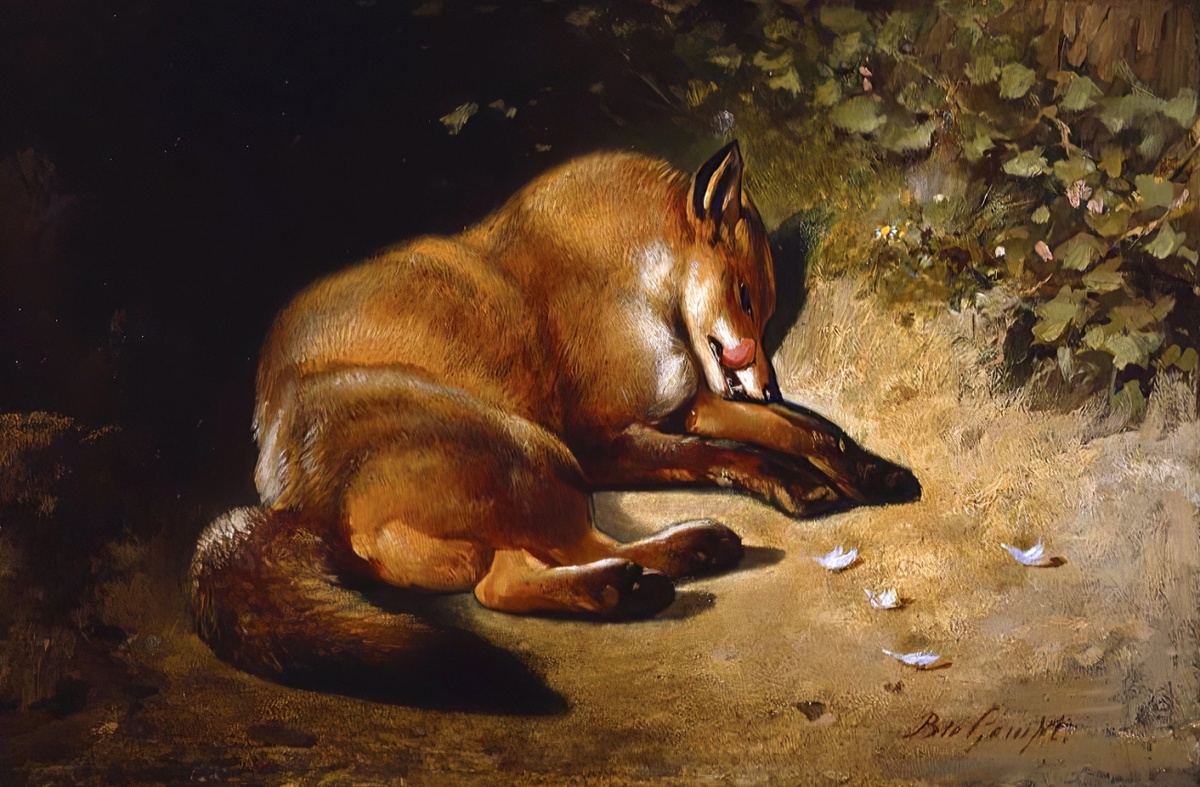 Бернард те Гемпт "После еды", 1800-е гг.