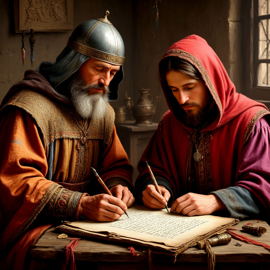 рисунок. Нейросеть "Шедеврум" Именно тк нейросеть видит авторов ГОСТа