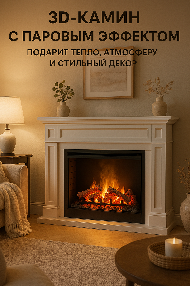    Как 3D-камин с паровым эффектом сделает ваш дом уютнее и безопаснее: откройте секреты идеального уюта Kamin