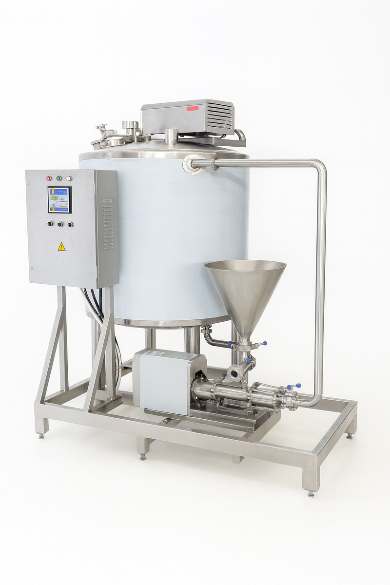 Установка для создания крема для тела (варочный котел с диспергатором)