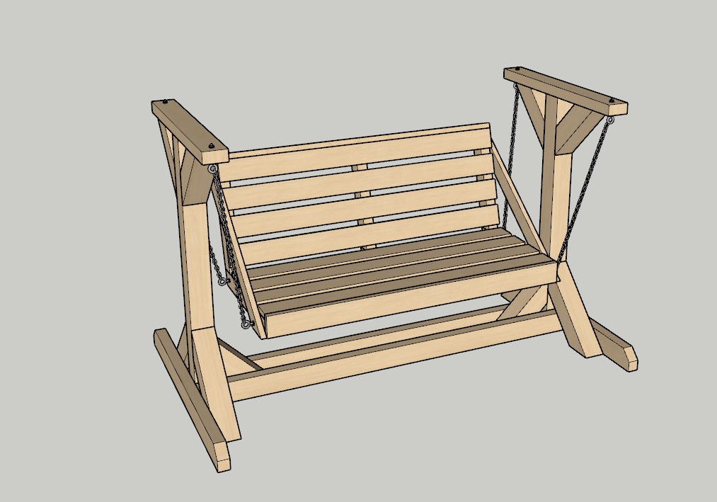 Общий вид качели