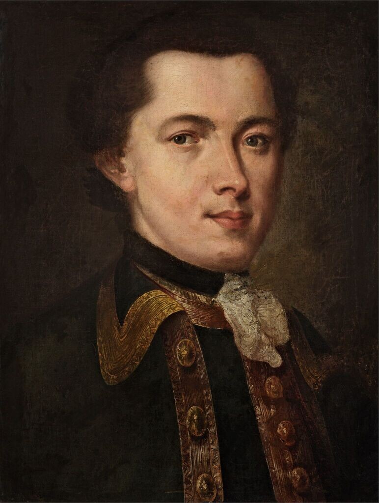 Рокотов Федор (1735 (1736) - 1808) Портрет неизвестного, 1757                                          "Существует несколько версий по определению персонажа. Согласно одной из них, произведение является автопортретом художника. Версия основана на возрасте изображенного и точности датировки портрета. На обороте холста сохранилась авторская надпись: «Писалъ Рокотовъ 1757 Году Марта. 15. Дня». Вторым признаком для данного предположения послужил наблюдательный взгляд персонажа. На сегодняшний день неизвестно о службе Рокотова в гвардии. Поэтому полотно нельзя считать его автопортретом". Ист.: "Моя Третьяковка".          Грабарь, будучи составителем его первого научного каталога произведений, считал «Портрет неизвестного» (1757, ГТГ) изображением молодого живописца. Поддерживал это мнение и другой знаток творчества Рокотова - Ю.П. Анисимов.