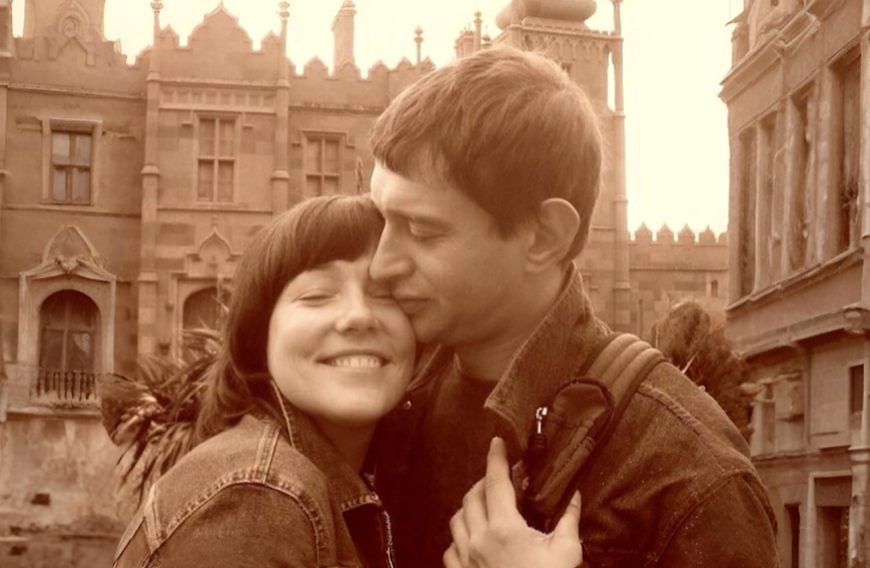 Константин с первой женой