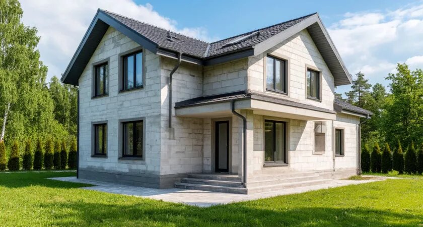    Газобетонный дом стоит без трещин уже 6 лет: одна простая хитрость — и блоки прочнее, чем кирпич